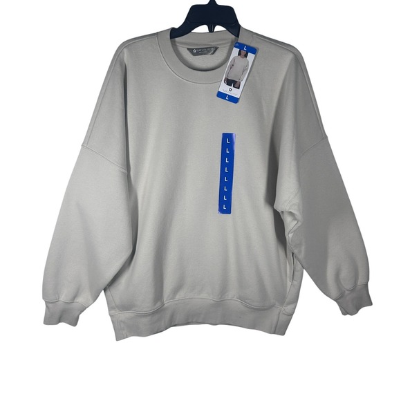 Tuff Athletics Tops - Tuff‎ Athletics Matte Pearl Crewneck Sweatshirt Oversized Comfort Size Large NEW